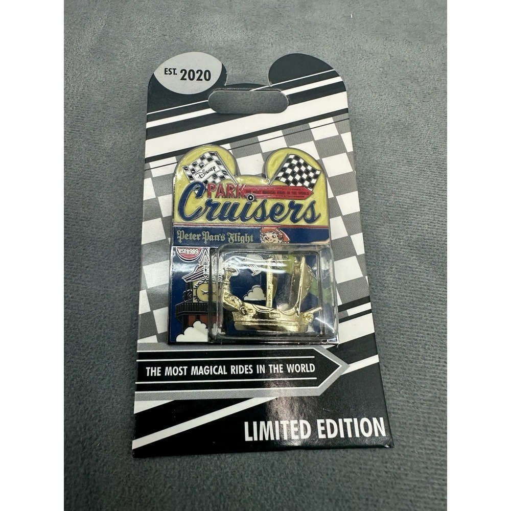 NEW Peter Pan Flight Pirate Ship 3D Park Cruisers Pin LE2000 Disney Trading 2020
